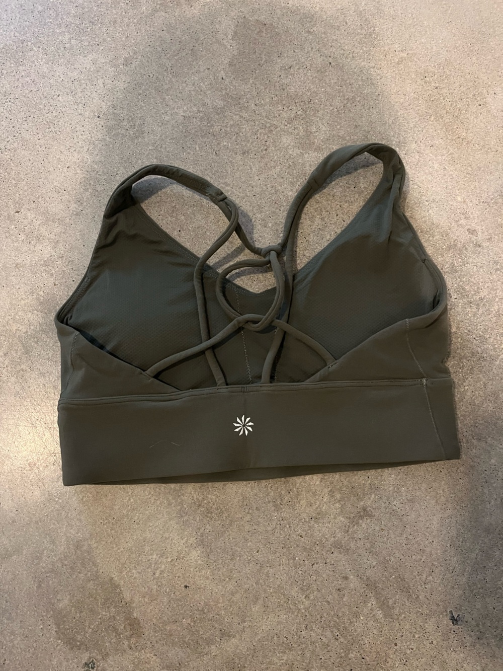 Athleta Solace Longline Sports Bra - Moss - Picture 2 of 2